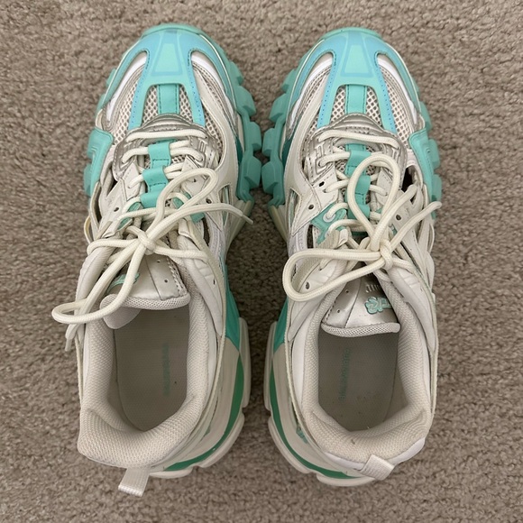 Balenciaga Rubber Mesh Tri-Color Womens Track.2 Open Sneakers, Size 40 - Picture 7 of 16